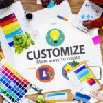 Customizing — creative workspace with design tools
