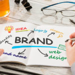 Branding — workspace with brand sketches and notes